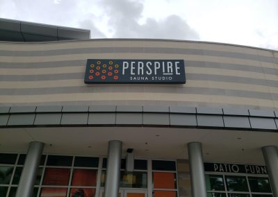 PERSPIRE SAUNA ON BUILDING